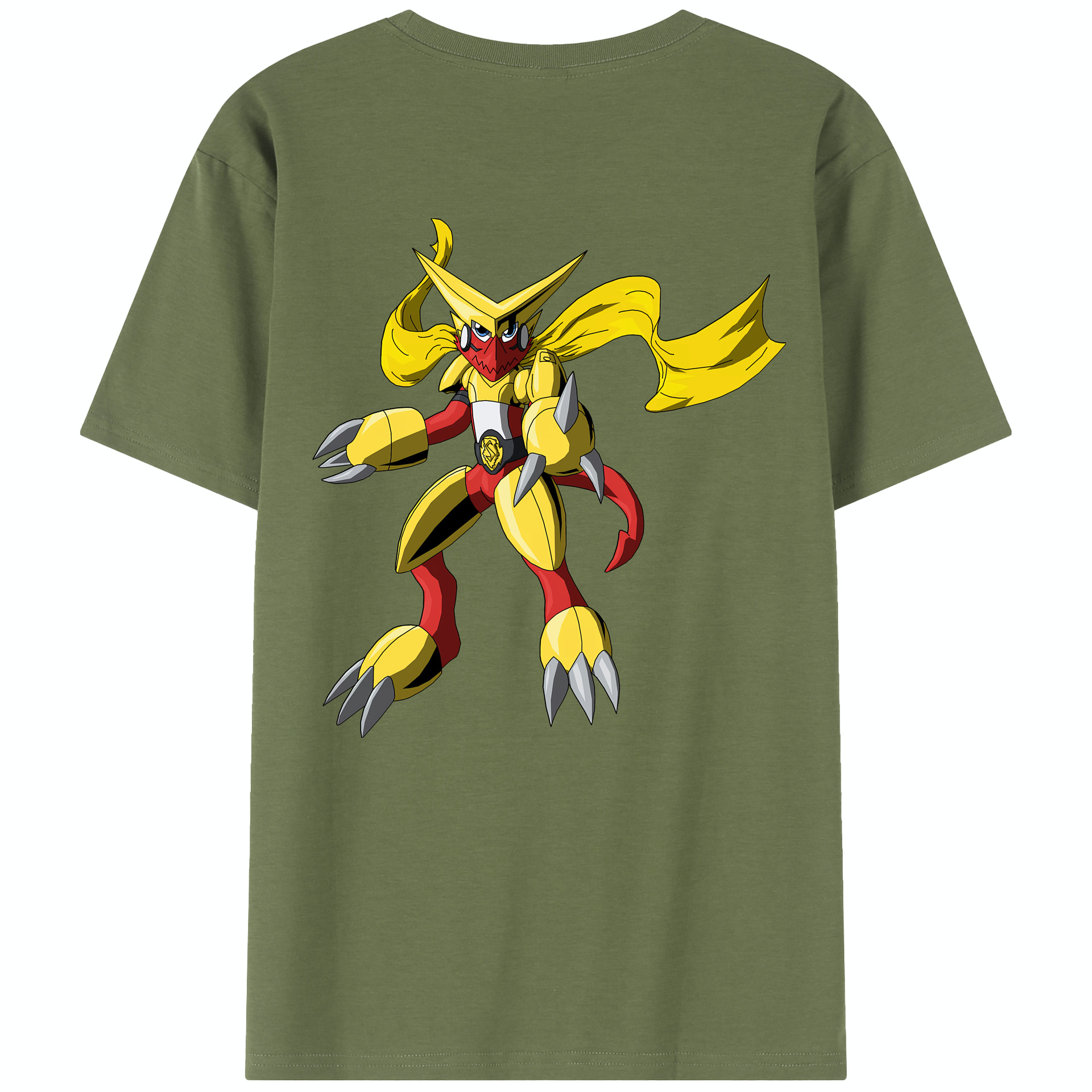 （画像用） Digimon デジタルモンスター/デジモン 綿100％半袖Tシャツ（背面プリント）